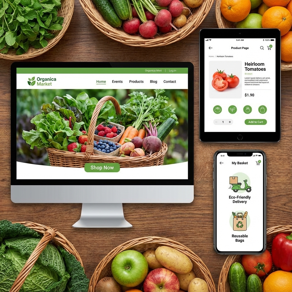 Fresh Market Web Design Sri Lanka